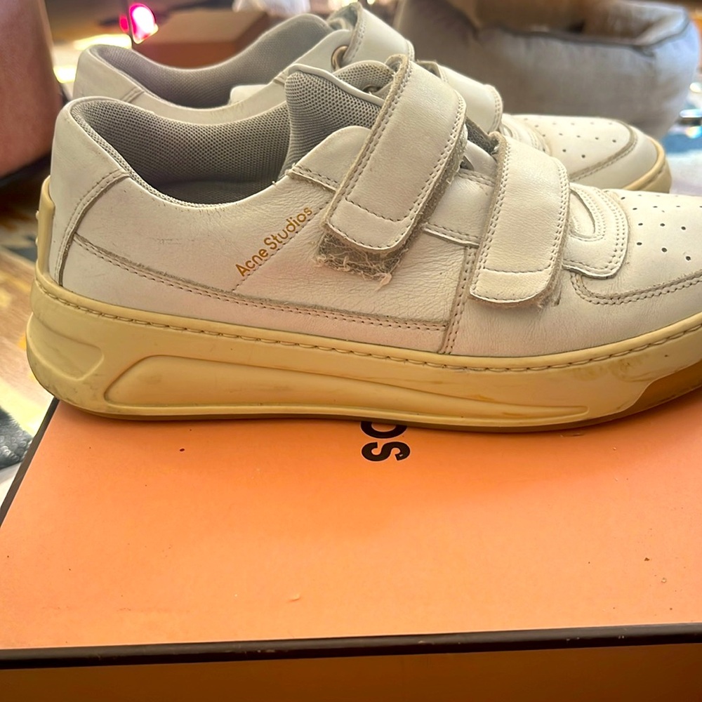 ACNE STUDIOS Velcro Sneaker Shoe White - Picture 4 of 4